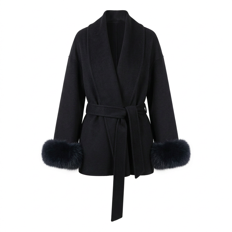 The Salome Coat In Black